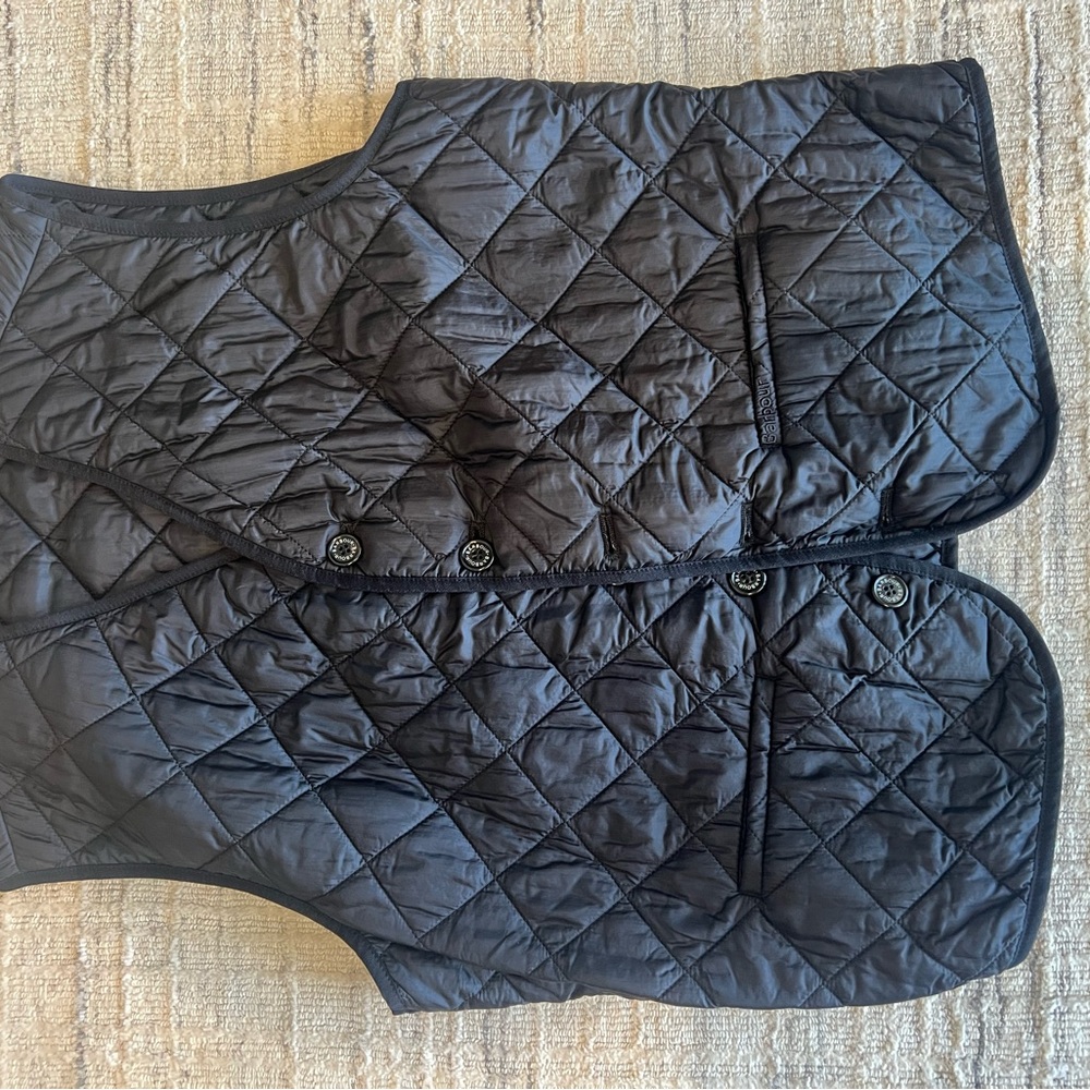 Barbour Black Quilted Vest